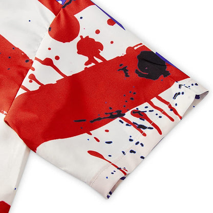 American Flag Skull Funny Hawaiian Shirt