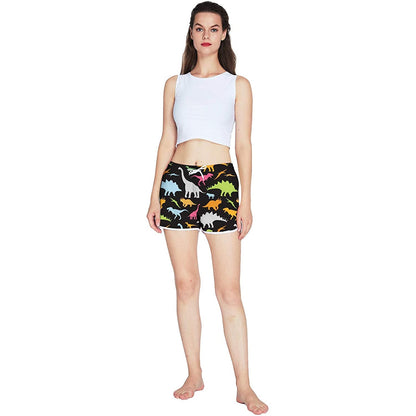 Dinosaurus grappige boardshorts voor dames