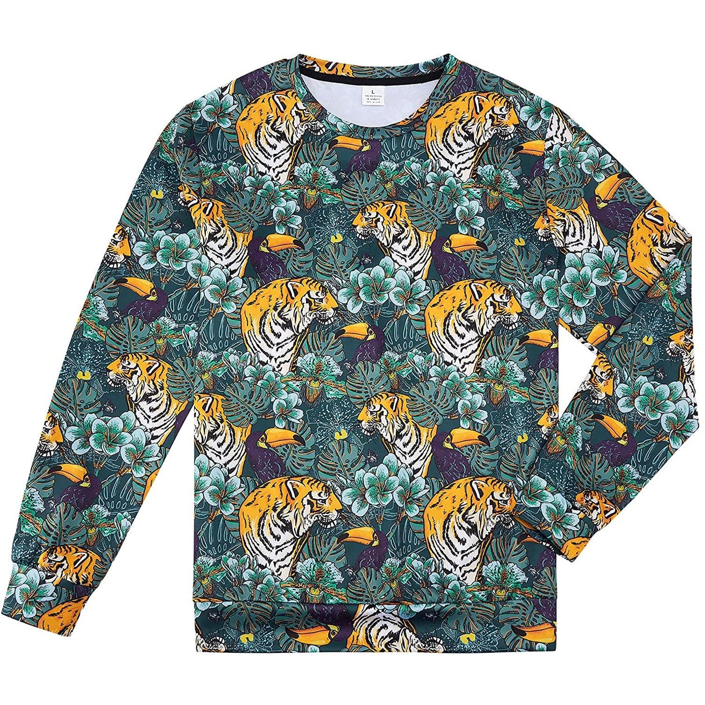 Leaves Tiger Ugly Christmas Sweater