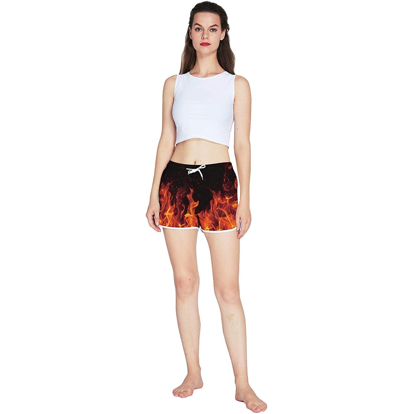 Flame Funny Board Shorts for Women