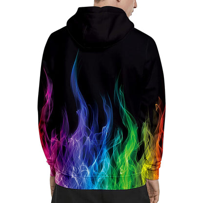 Bunter Flammen-lustiger Kapuzenpullover