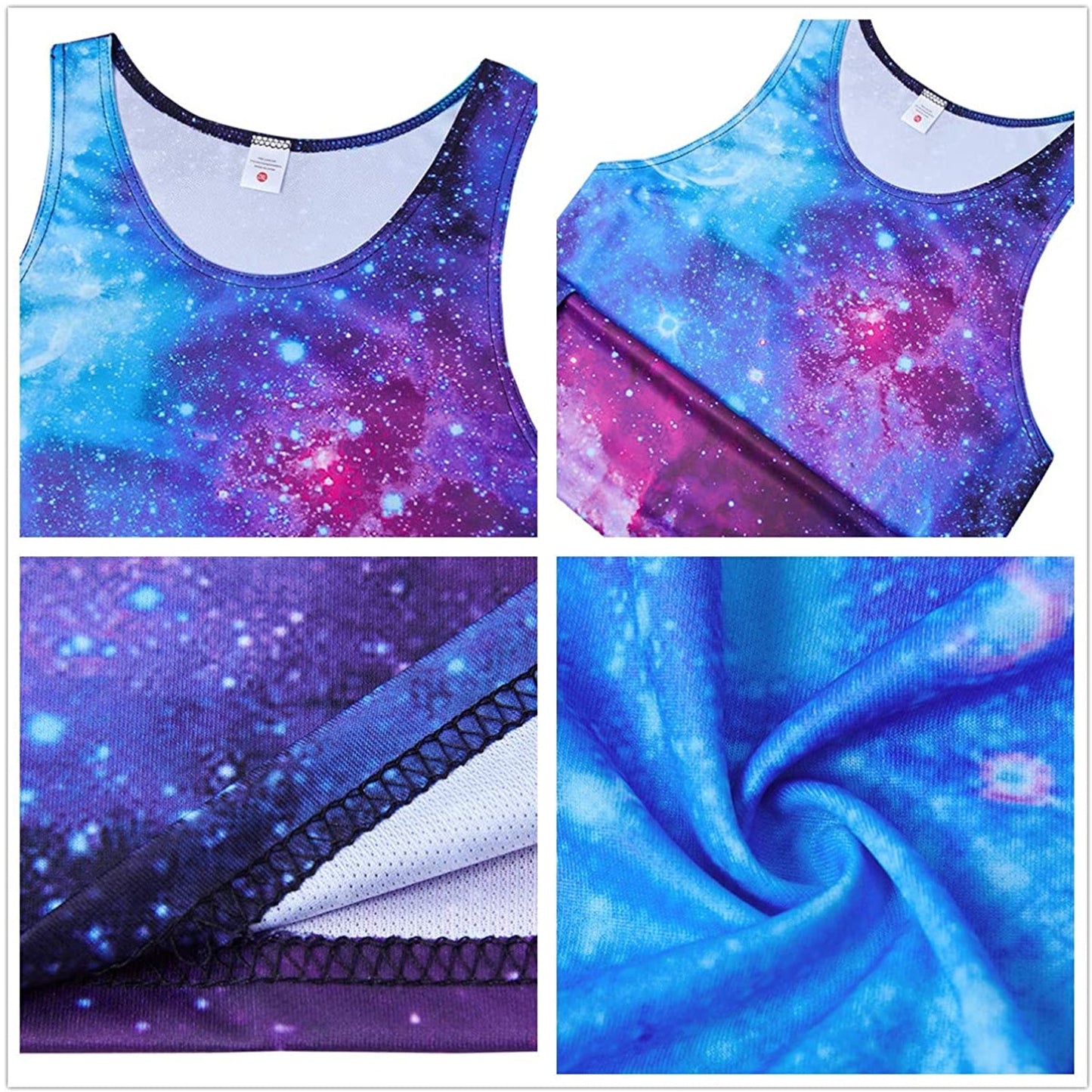 Lustiges Tank Top mit Galaxie-Motiv