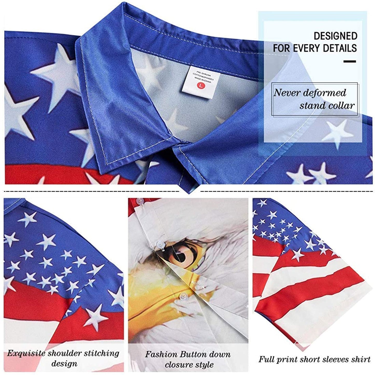 American Flag Eagle Funny Hawaiian Shirt