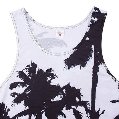 Palmboom Wit Grappig Tanktopje