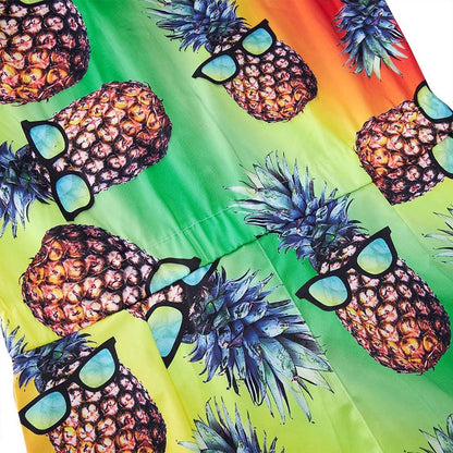 Colorful Glasses Pineapple Male Romper