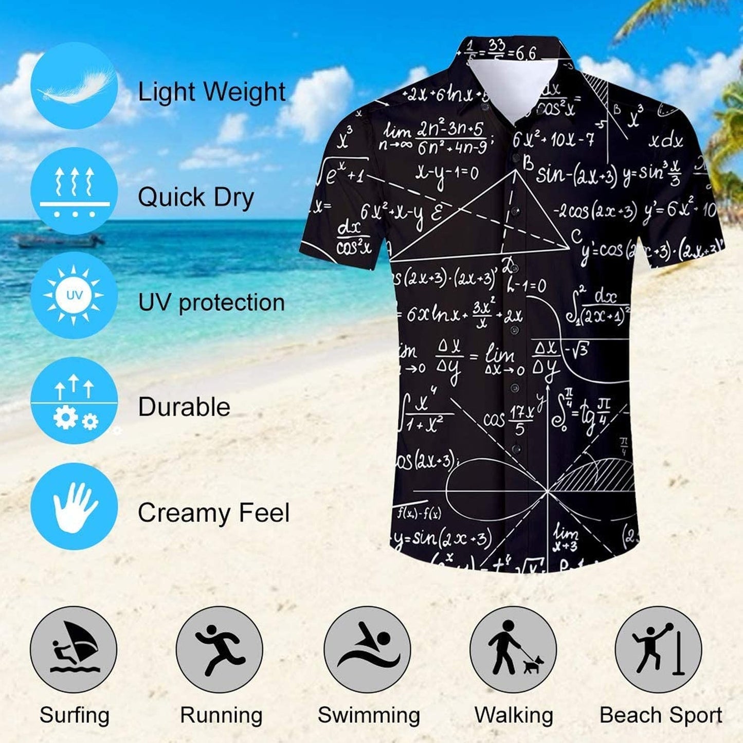 Wiskunde Grappig Hawaiiaans Shirt