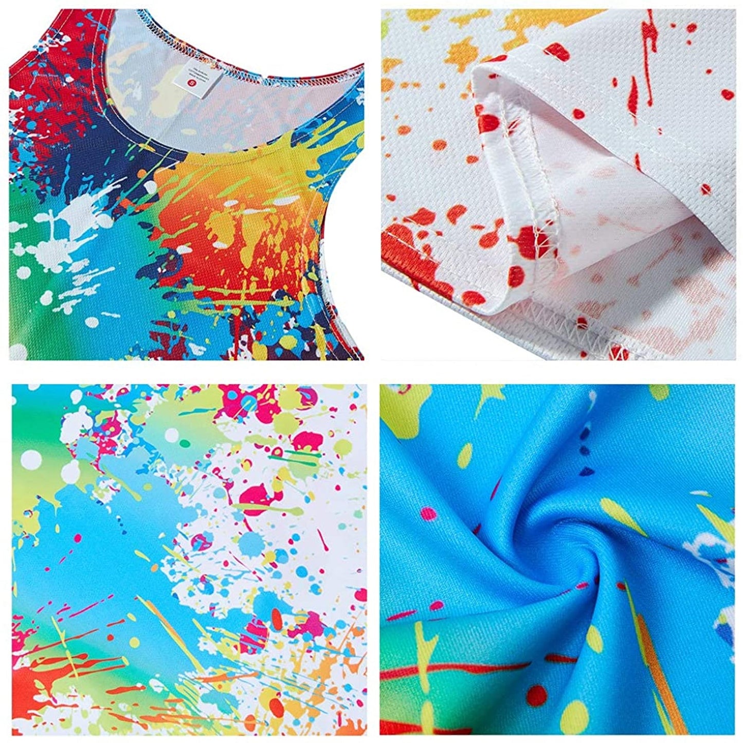 Spray Paint Splatter Funny Tank Top