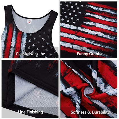 American Flag Funny Tank Top