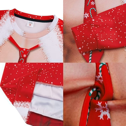 Tie Bare Muscle Ugly Christmas Sweater