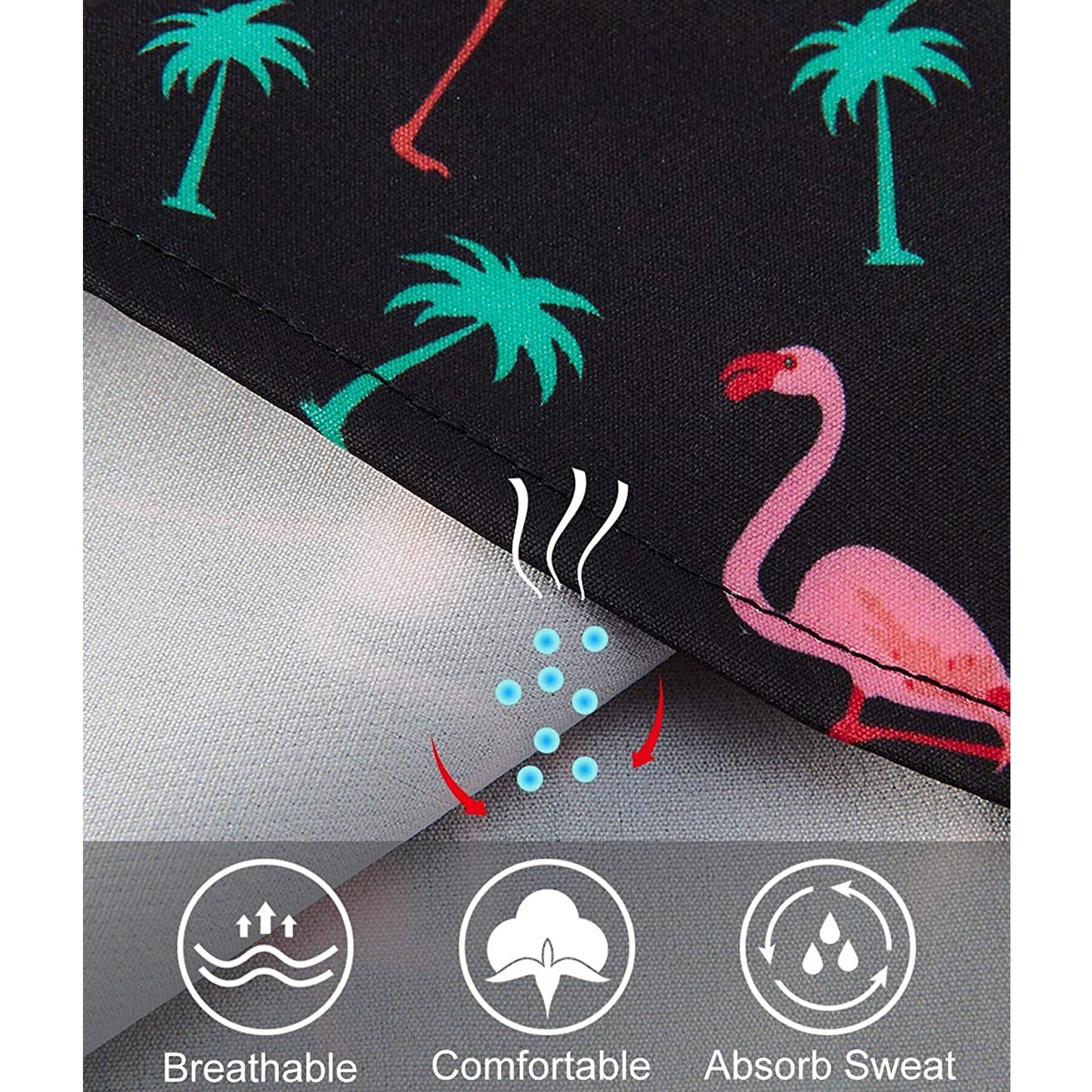 Palme Flamingos Lustige Kleinkind Hawaiian Shirt