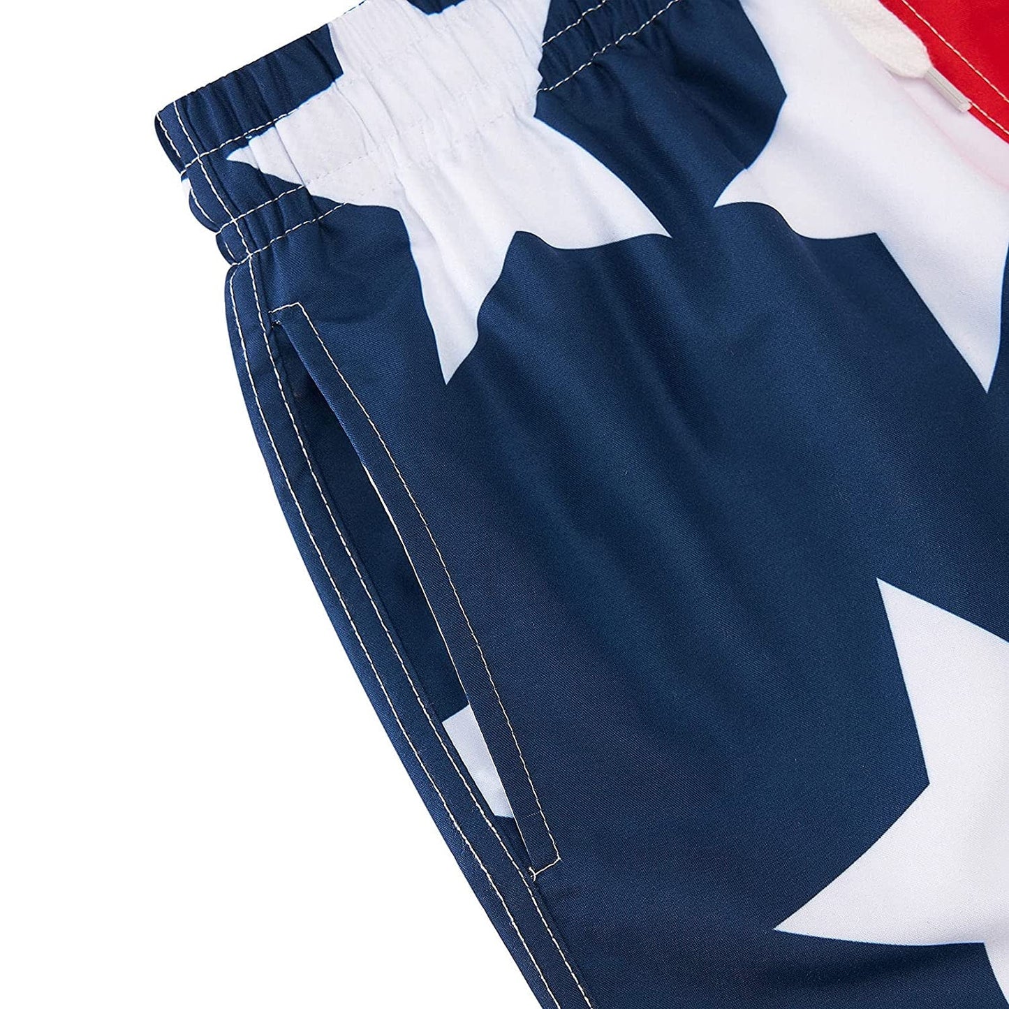 Lustige Badehose für Jungen mit amerikanischer Flagge