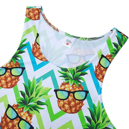 Sonnenbrille Ananas Lustiges Tank Top