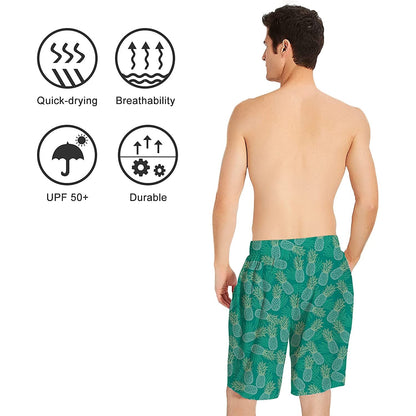 Pineapple Funny Swim Trunks