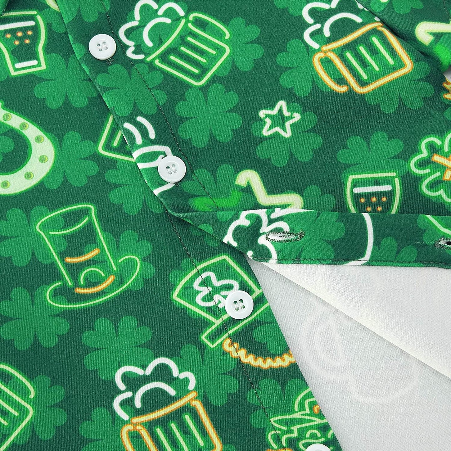 Grappig Hawaiiaans shirt voor peuters met St. Patrick's Day-thema