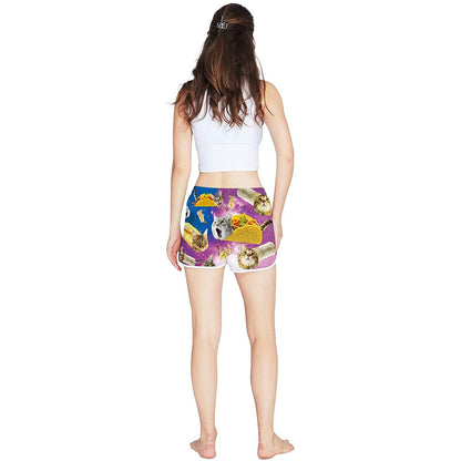 Taco Cat Grappige Board Shorts voor Dames