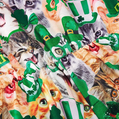 St. Patrick's Day Katzen-Strampler für Damen