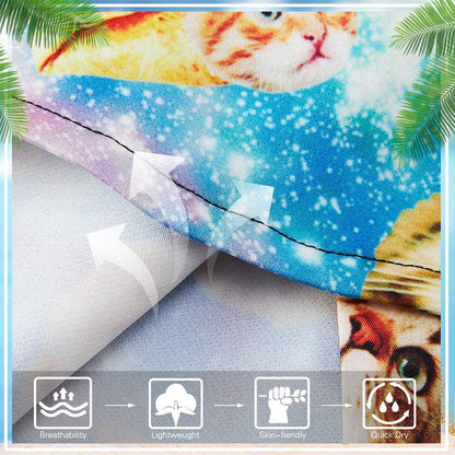 Space Taco Cat Lustiges Kleinkind Hawaiihemd