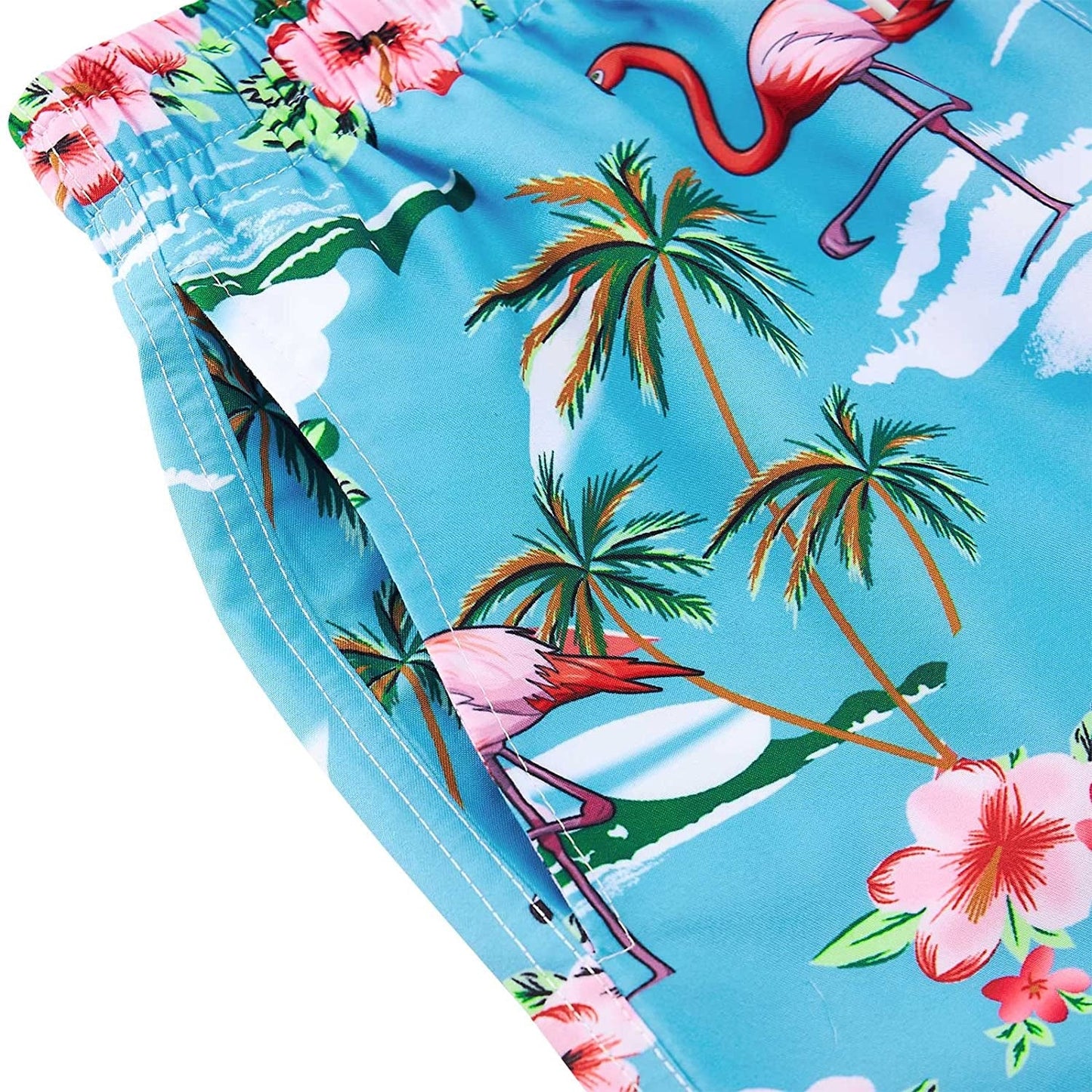 Flamingos Blau Lustige Jungen Badehose