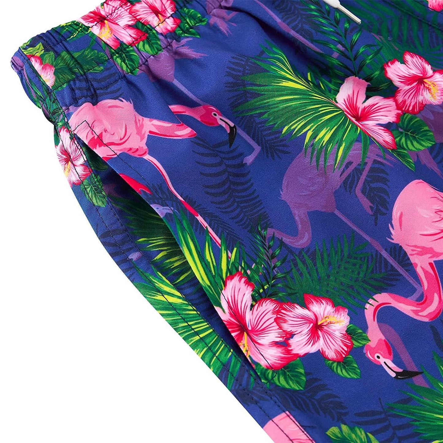 Tropische rosa Flamingos Funny Boy Badehose