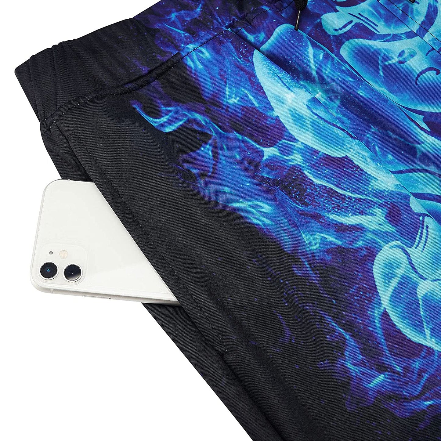 Ice Fire Skeleton Funny Joggers