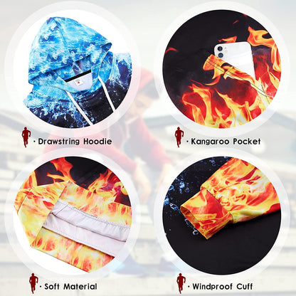 Lustiger Kapuzenpullover „Ice &amp; Fire“