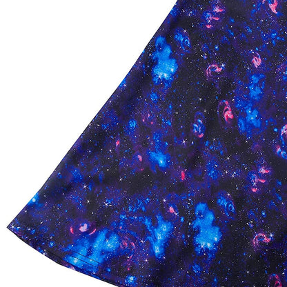 Dunkelblaues Galaxy-lustiges Mädchenkleid