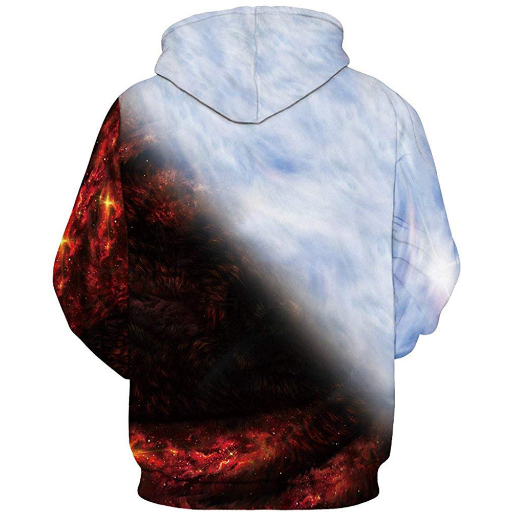 Yin Yang Wolf Kapuzenpullover